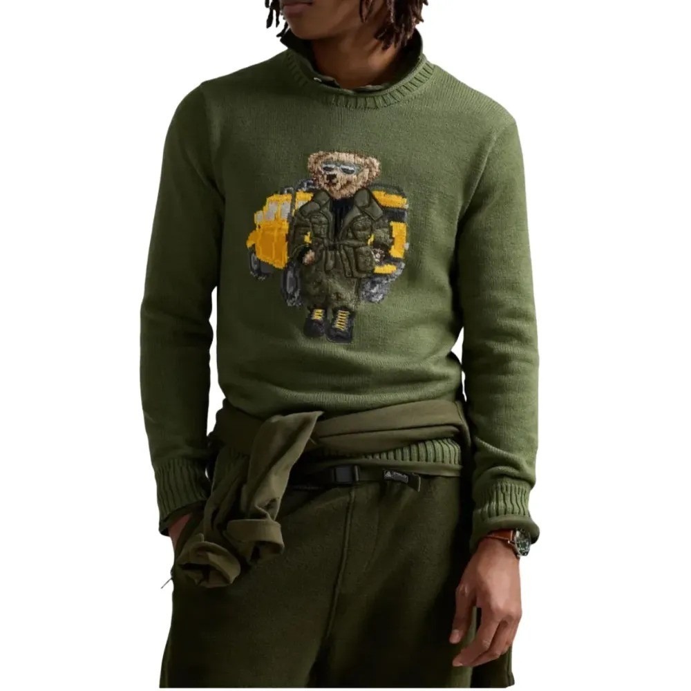 Polo Ralph Lauren Men's Polo Bear Expedition Truck Sweater Sz XL NWT $398 - Picture 3 of 10